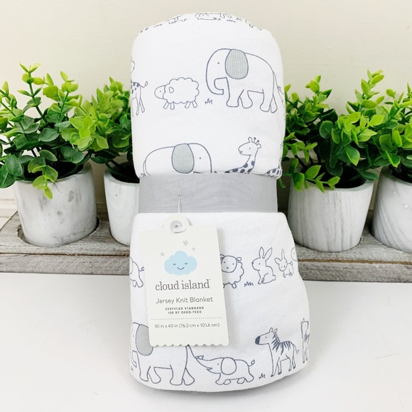 cloud island jersey knit blanket